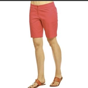 Margaritaville Women's Size 14W/16W Shorts Button Pocket Fuchsia Inseam 9” Pink
